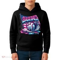 Baseball Drip For Ice Cream Drip Bat Baseball Kids Hoodie thumb 4