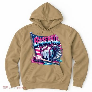 Baseball Drip For Ice Cream Drip Bat Baseball Hoodie