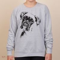 BOXER DOG FACE DOG LOVERS BOXER DOG GIFT Women's Sweatshirt thumb 0