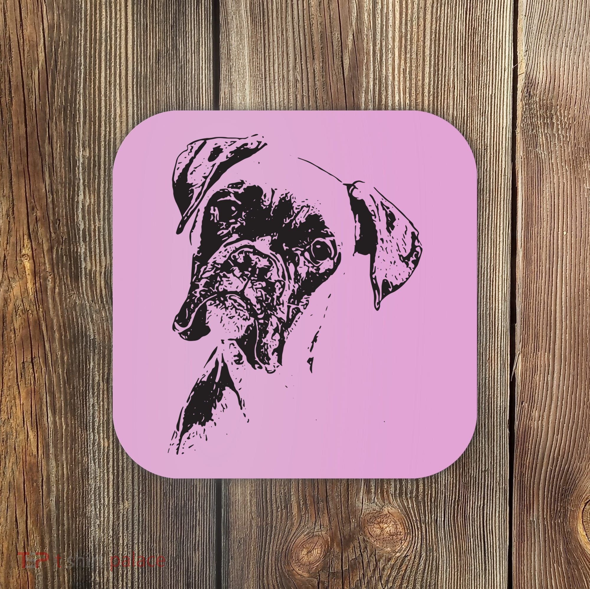 BOXER DOG FACE DOG LOVERS BOXER DOG GIFT Coaster