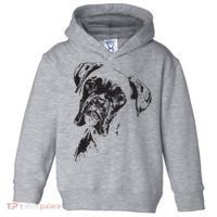 BOXER DOG FACE DOG LOVERS BOXER DOG GIFT Toddler Hoodie thumb 0