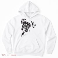BOXER DOG FACE DOG LOVERS BOXER DOG GIFT Hoodie thumb 0