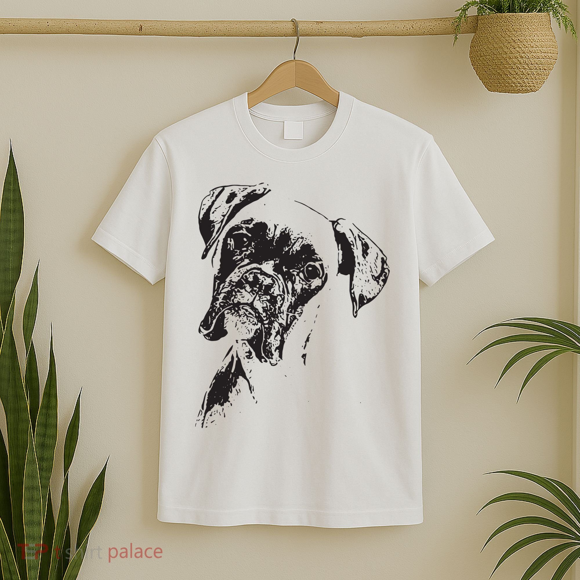 BOXER DOG FACE DOG LOVERS BOXER DOG GIFT T-Shirt