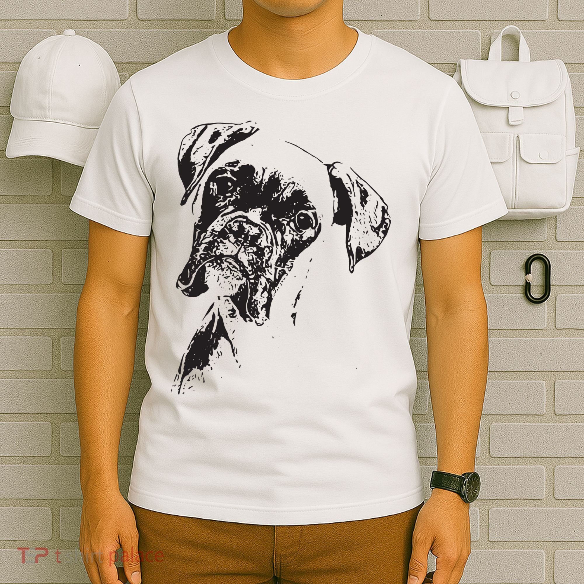 BOXER DOG FACE DOG LOVERS BOXER DOG GIFT T-Shirt