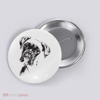 BOXER DOG FACE DOG LOVERS BOXER DOG GIFT Button thumb 0