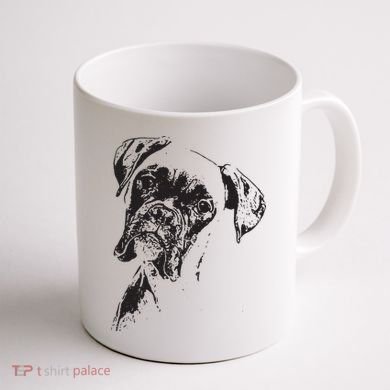 BOXER DOG FACE DOG LOVERS BOXER DOG GIFT Coffee Mug back