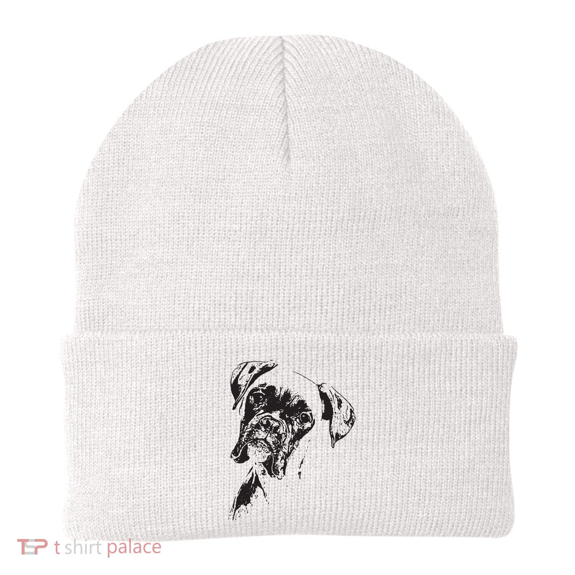 BOXER DOG FACE DOG LOVERS BOXER DOG GIFT Beanie