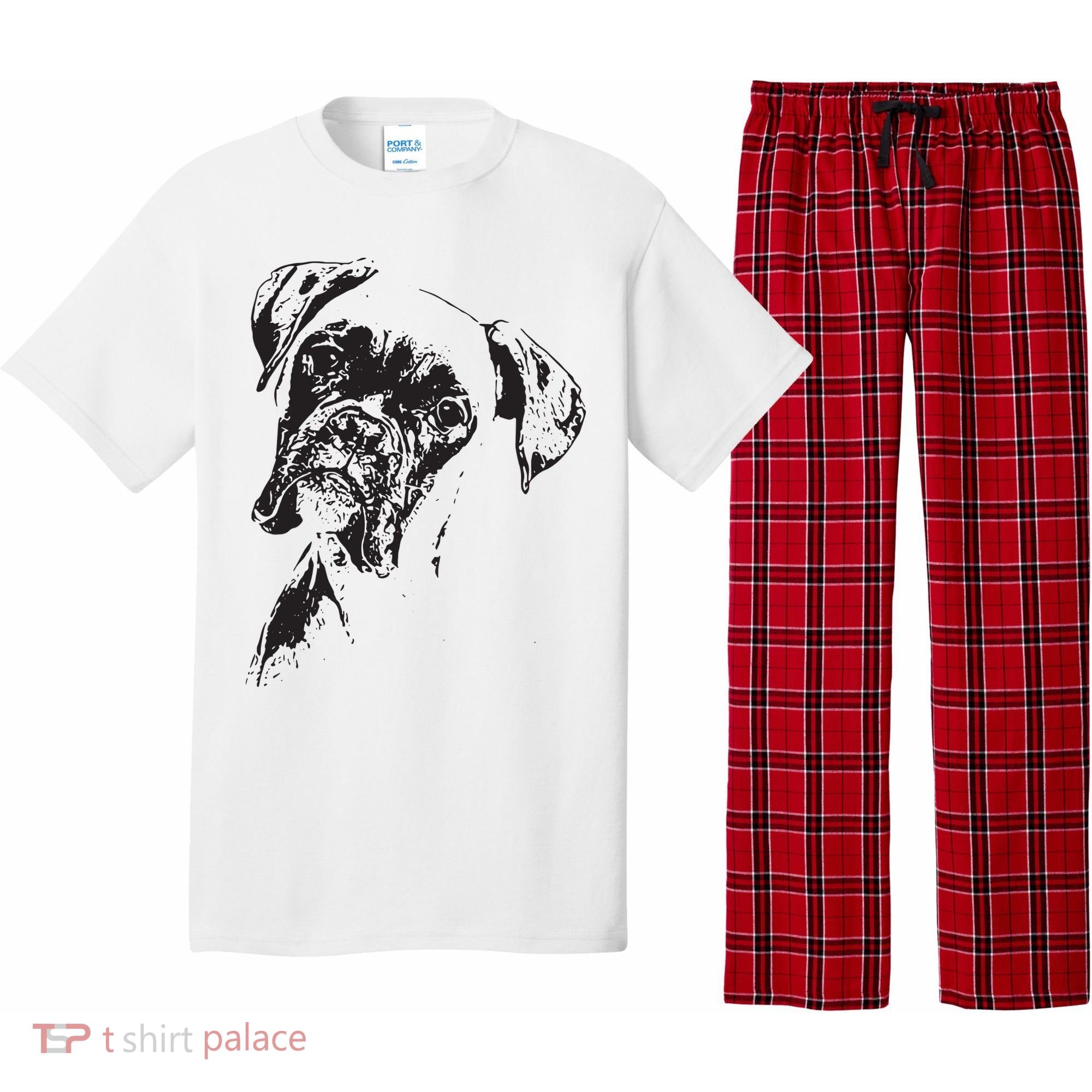 BOXER DOG FACE DOG LOVERS BOXER DOG GIFT Pajama Set
