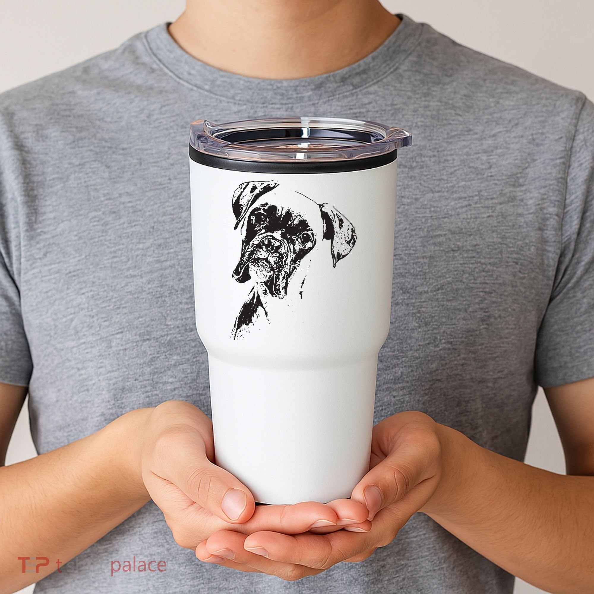 BOXER DOG FACE DOG LOVERS BOXER DOG GIFT Tumbler