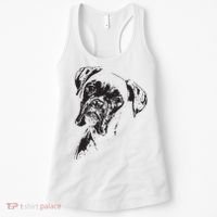 BOXER DOG FACE DOG LOVERS BOXER DOG GIFT Women's Tank Top thumb 0