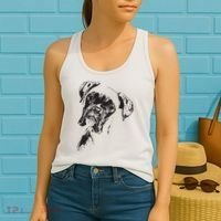 BOXER DOG FACE DOG LOVERS BOXER DOG GIFT Women's Tank Top thumb 2