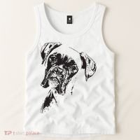 BOXER DOG FACE DOG LOVERS BOXER DOG GIFT Tank Top thumb 2