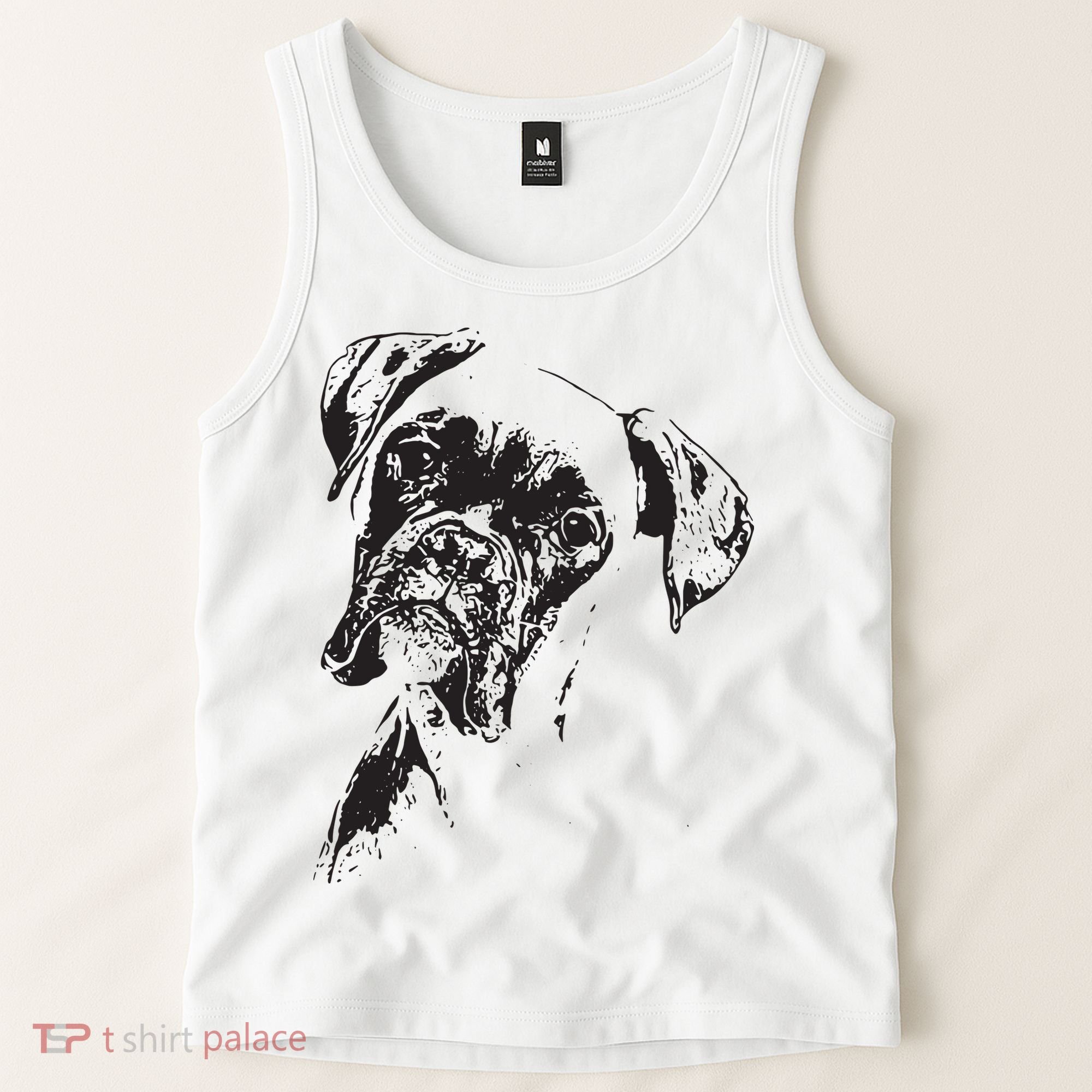 BOXER DOG FACE DOG LOVERS BOXER DOG GIFT Tank Top