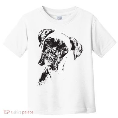 BOXER DOG FACE DOG LOVERS BOXER DOG GIFT Toddler T-Shirt