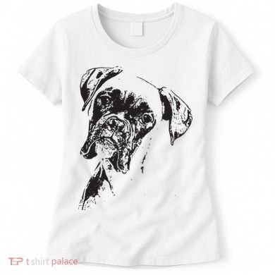 BOXER DOG FACE DOG LOVERS BOXER DOG GIFT Women's T-Shirt