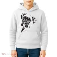 BOXER DOG FACE DOG LOVERS BOXER DOG GIFT Kids Hoodie thumb 4