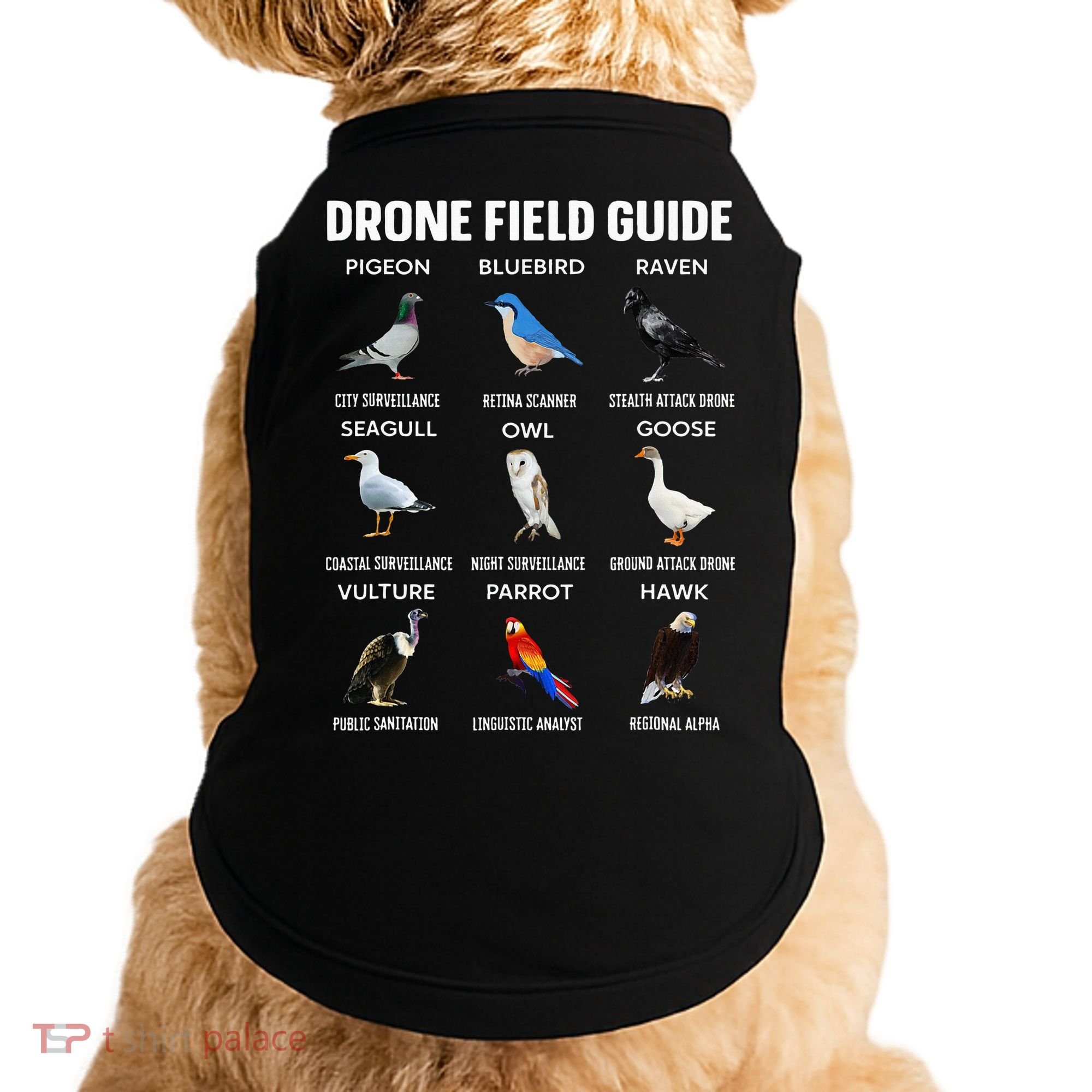 Birds Drone Field Guide They Aren’T Real Doggie Tank