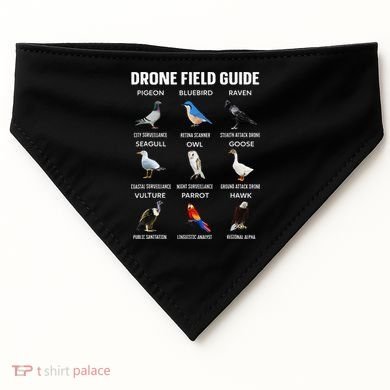 Birds Drone Field Guide They Aren’T Real USA-Made Doggie Bandana