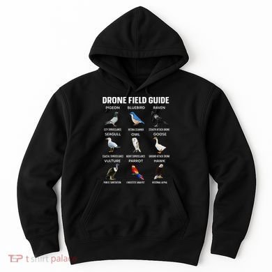 Birds Drone Field Guide They Aren’T Real Hoodie