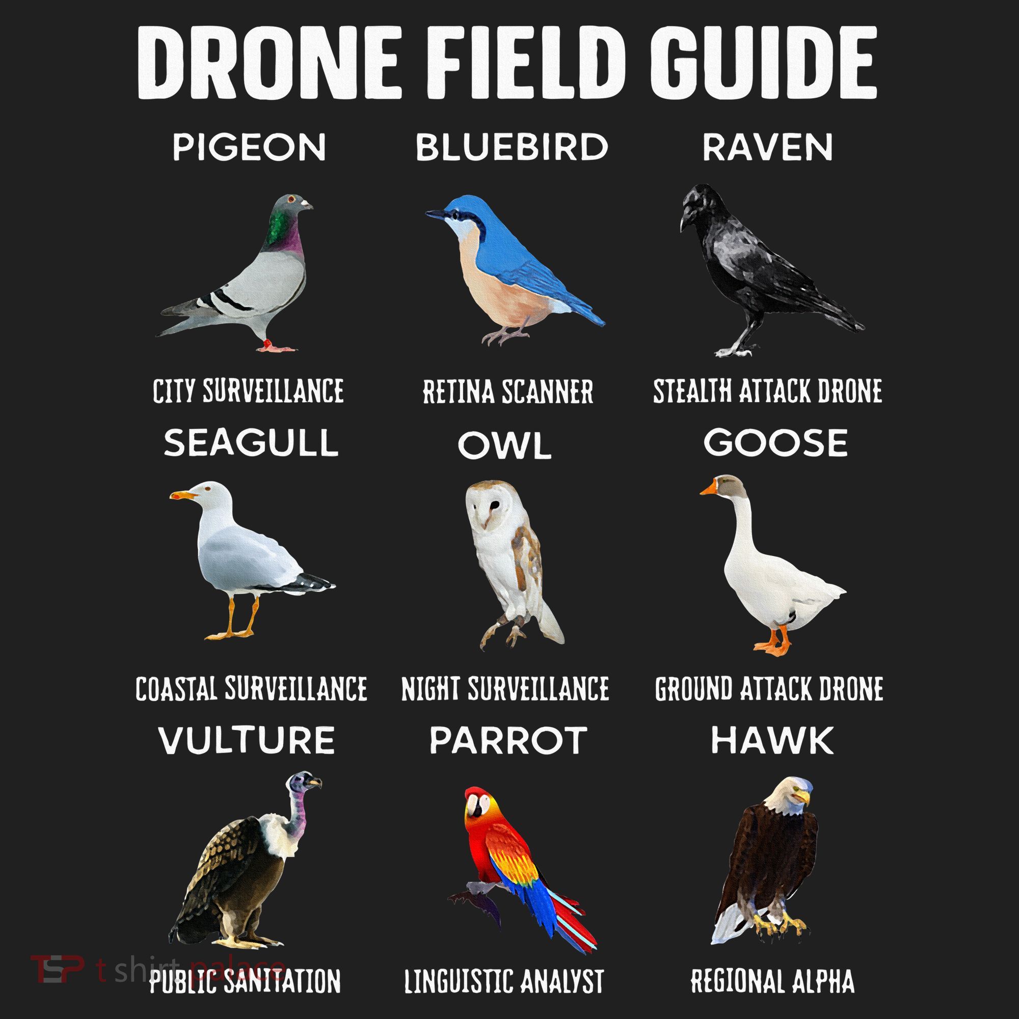 Birds Drone Field Guide They Aren’T Real Hat