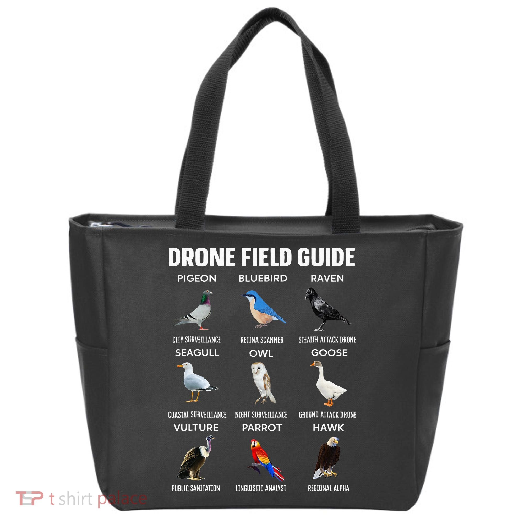 Birds Drone Field Guide They Aren’T Real Tote Bag