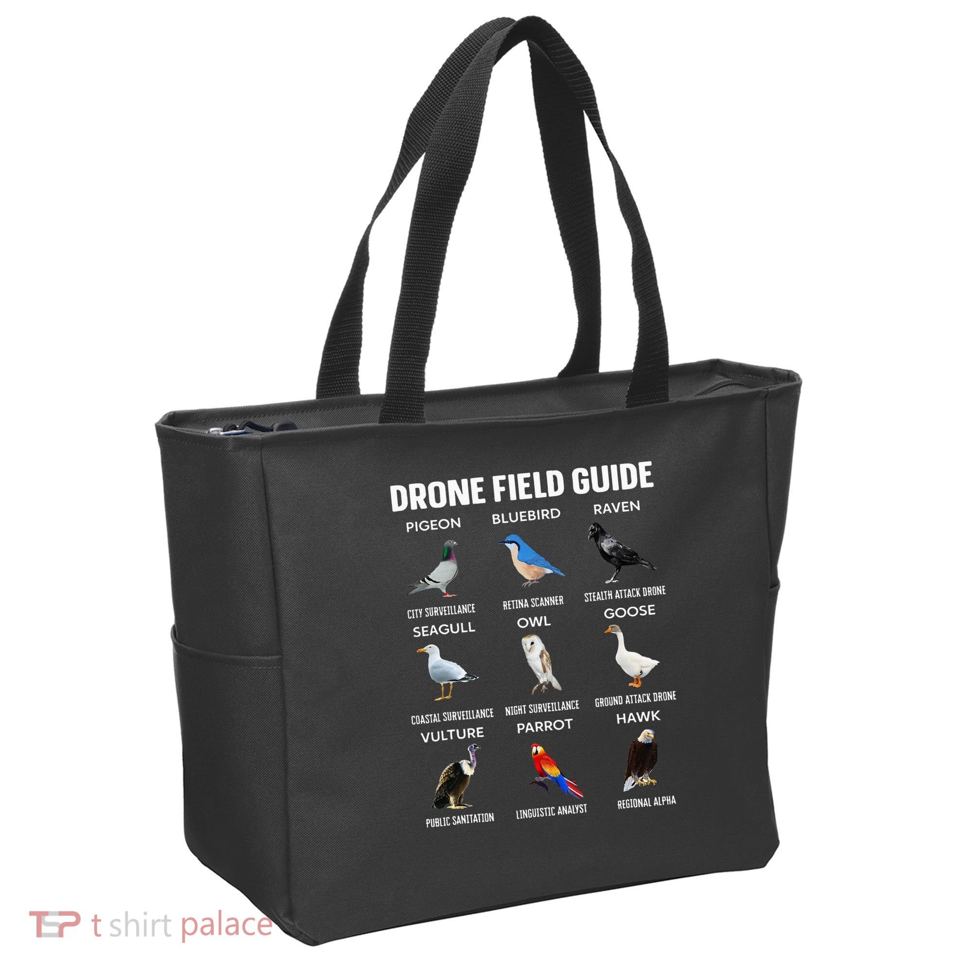 Birds Drone Field Guide They Aren’T Real Tote Bag