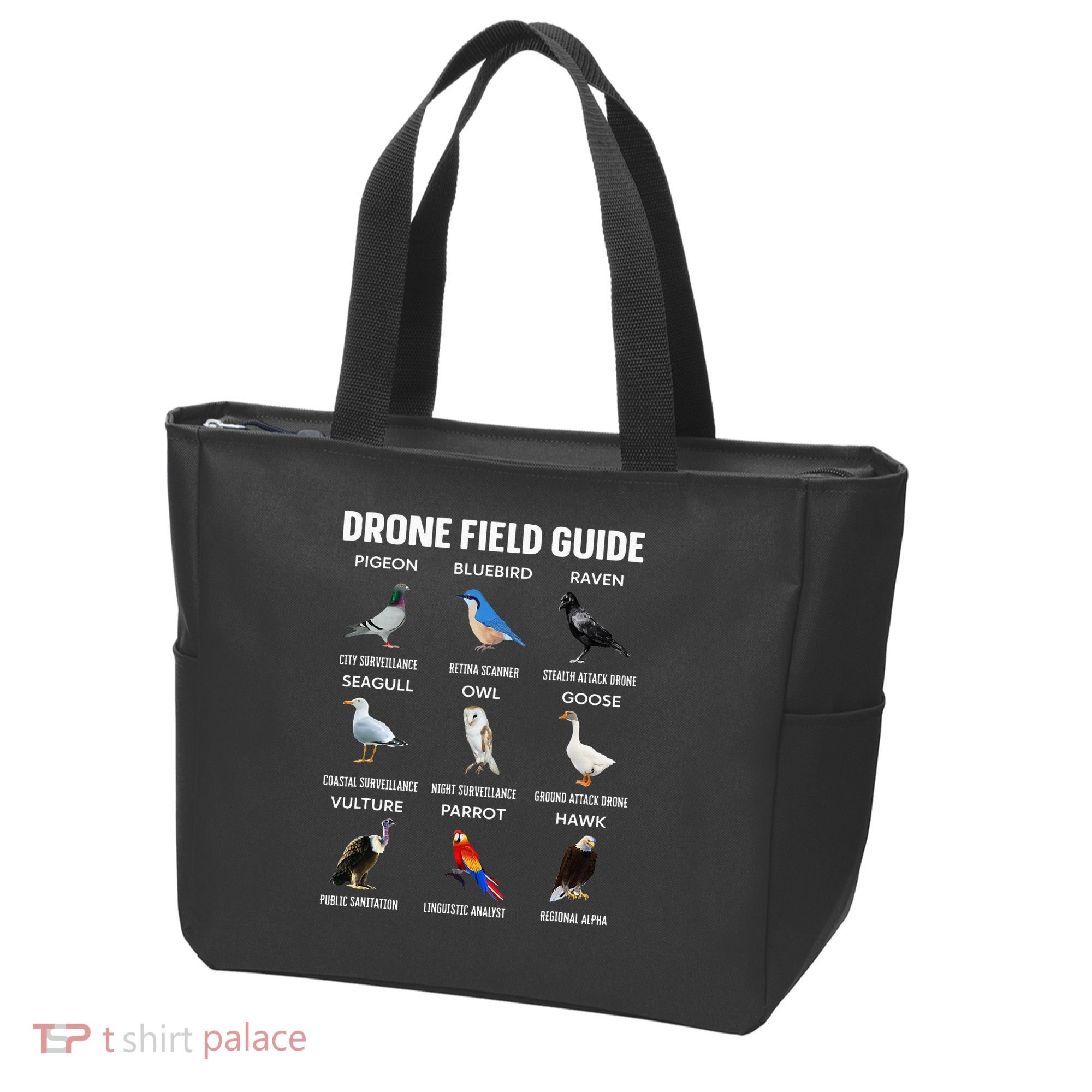 Birds Drone Field Guide They Aren’T Real Tote Bag