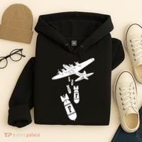 Bomber Dropping F Bombs Funny retro boy Hoodie thumb 4