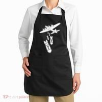 Bomber Dropping F Bombs Funny retro boy Apron thumb 2