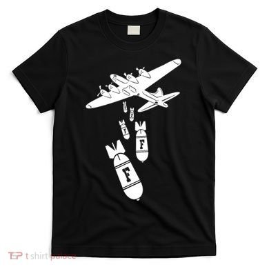 Bomber Dropping F Bombs Funny retro boy T-Shirt