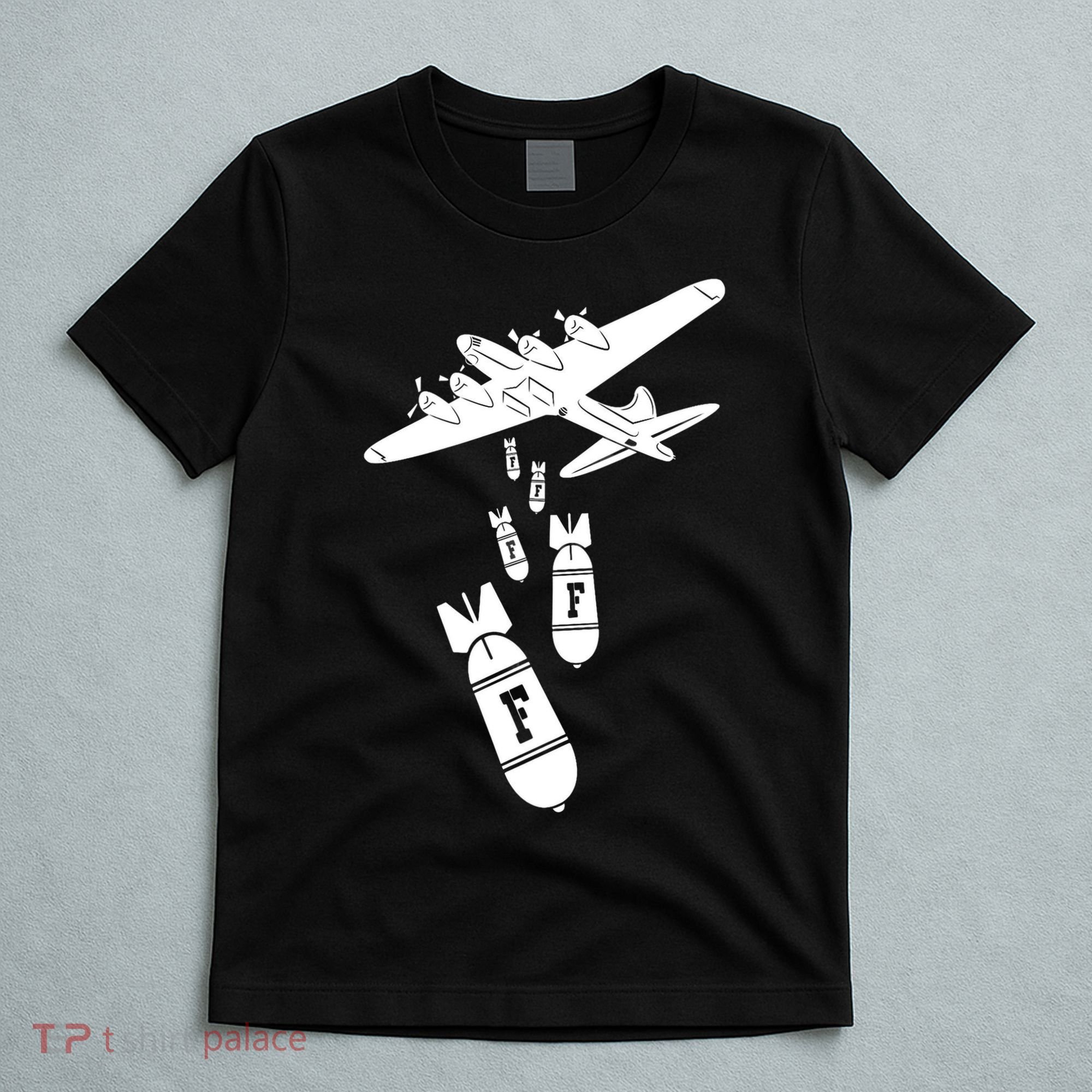 Bomber Dropping F Bombs Funny retro boy T-Shirt