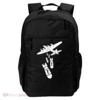 Bomber Dropping F Bombs Funny retro boy Backpack thumb 0