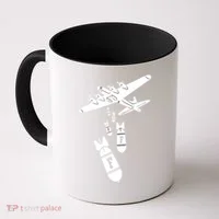 Bomber Dropping F Bombs Funny retro boy Coffee Mug thumb 0