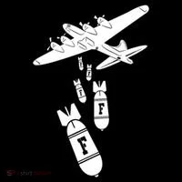Bomber Dropping F Bombs Funny retro boy Coffee Mug thumb 5