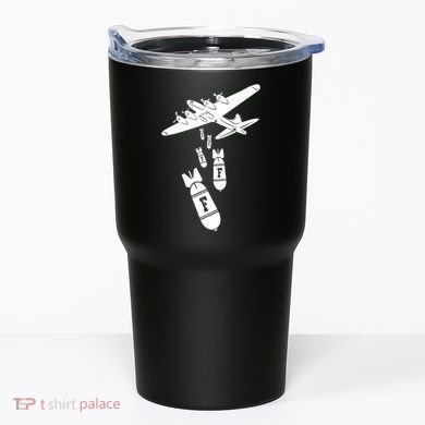 Bomber Dropping F Bombs Funny retro boy Tumbler