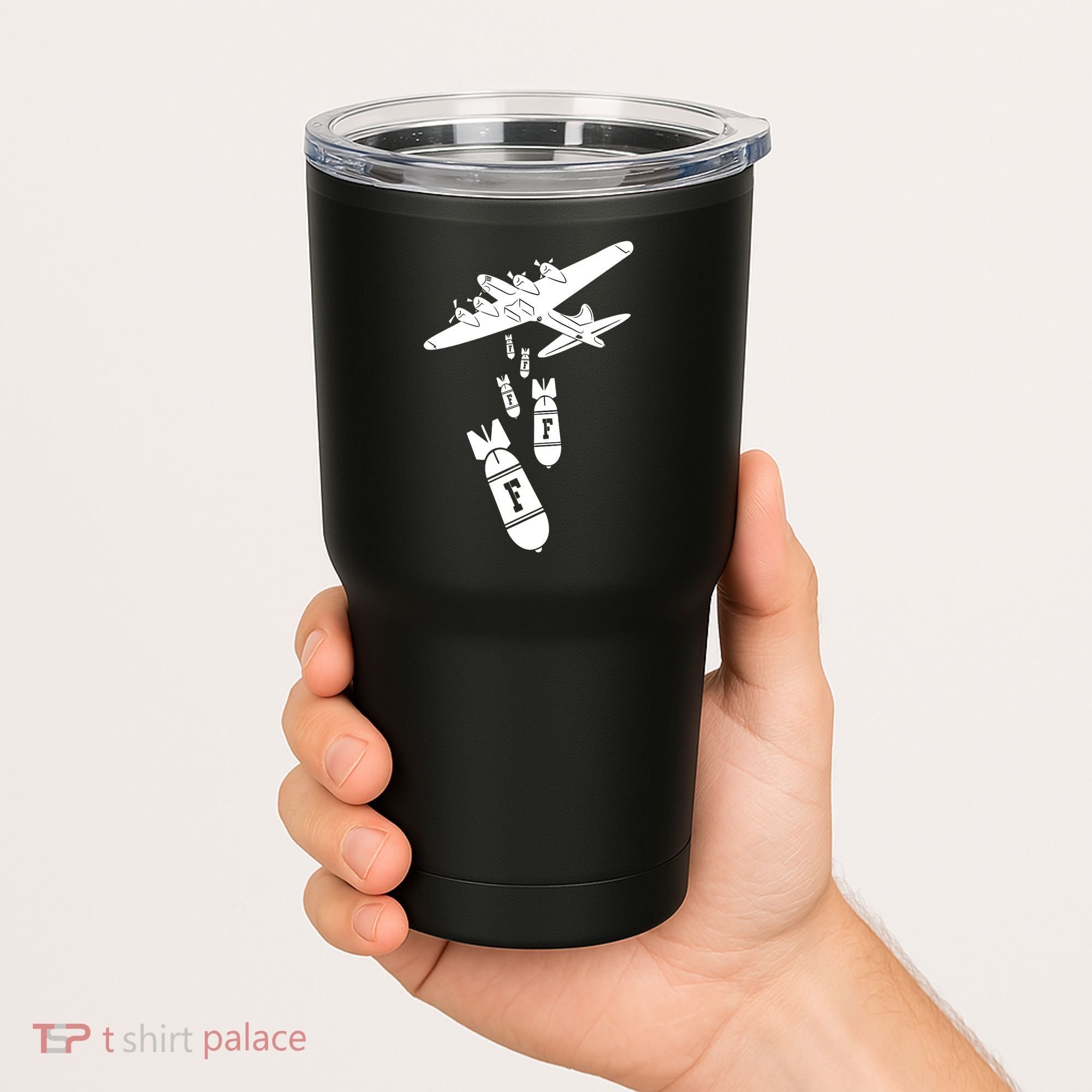 Bomber Dropping F Bombs Funny retro boy Tumbler
