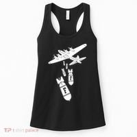 Bomber Dropping F Bombs Funny retro boy Women's Tank Top thumb 0