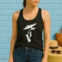 Bomber Dropping F Bombs Funny retro boy Women's Tank Top thumb 2