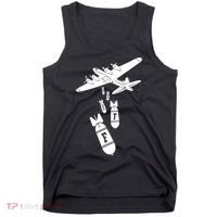 Bomber Dropping F Bombs Funny retro boy Tank Top thumb 0