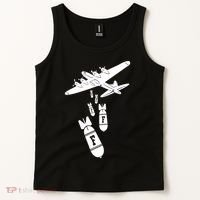 Bomber Dropping F Bombs Funny retro boy Tank Top thumb 2