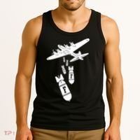 Bomber Dropping F Bombs Funny retro boy Tank Top thumb 3