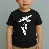 Bomber Dropping F Bombs Funny retro boy Toddler T-Shirt thumb 2