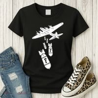 Bomber Dropping F Bombs Funny retro boy Women's T-Shirt thumb 3