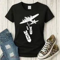 Bomber Dropping F Bombs Funny retro boy Women's T-Shirt thumb 3