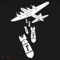 Bomber Dropping F Bombs Funny retro boy Women's T-Shirt thumb 6