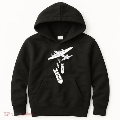 Bomber Dropping F Bombs Funny retro boy Kids Hoodie
