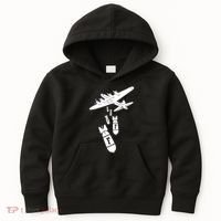 Bomber Dropping F Bombs Funny retro boy Kids Hoodie thumb 0