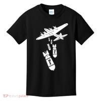 Bomber Dropping F Bombs Funny retro boy Kids T-Shirt thumb 0