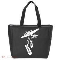 Bomber Dropping F Bombs Funny retro boy Tote Bag thumb 0