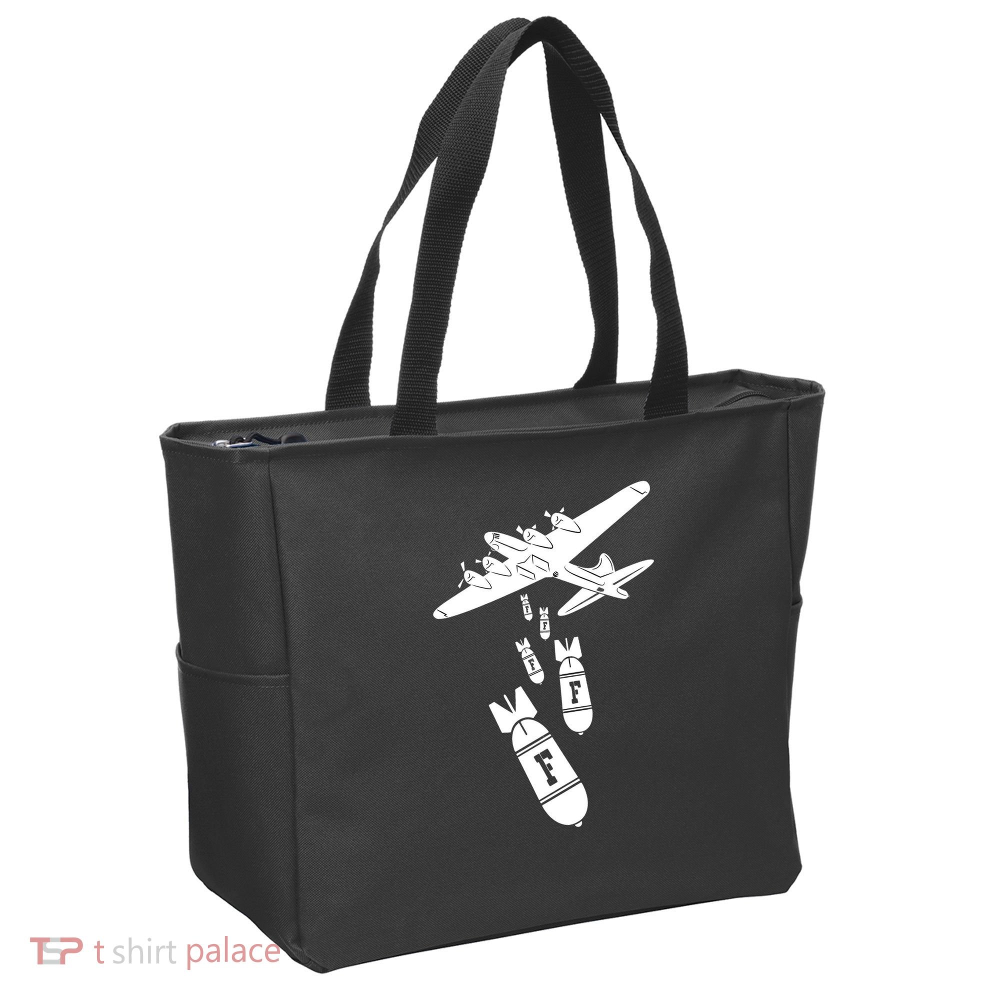 Bomber Dropping F Bombs Funny retro boy Tote Bag